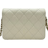 シャネル CHANEL マトラッセミニフラップショルダーバッグ AS3002 ホワイト ゴールド金具 キャビアスキン レディース ショルダーバッグ