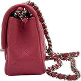 シャネル CHANEL ミニマトラッセ20 A69900 28番台 ピンク シルバー金具 ラムスキン レディース ショルダーバッグ