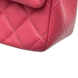 シャネル CHANEL ミニマトラッセ20 A69900 28番台 ピンク シルバー金具 ラムスキン レディース ショルダーバッグ