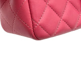 シャネル CHANEL ミニマトラッセ20 A69900 28番台 ピンク シルバー金具 ラムスキン レディース ショルダーバッグ