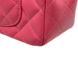 シャネル CHANEL ミニマトラッセ20 A69900 28番台 ピンク シルバー金具 ラムスキン レディース ショルダーバッグ