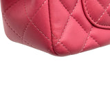シャネル CHANEL ミニマトラッセ20 A69900 28番台 ピンク シルバー金具 ラムスキン レディース ショルダーバッグ