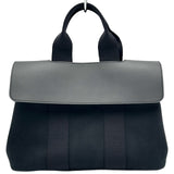 エルメス HERMES ヴァルパライソPM ブラック シルバー金具 トワル レディース ハンドバッグ