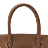 エルメス HERMES バーキン30 W刻印 ゴールド シルバー金具 トゴ レディース ハンドバッグ