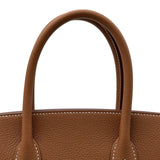 エルメス HERMES バーキン30 W刻印 ゴールド シルバー金具 トゴ レディース ハンドバッグ