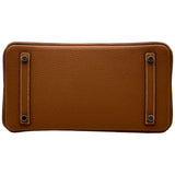 エルメス HERMES バーキン30 W刻印 ゴールド シルバー金具 トゴ レディース ハンドバッグ