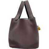 エルメス HERMES ピコタンロックPM エクラ U刻印 ハバナ/ブラックゴールド金具 トリヨンクレマンス/スイフト レディース ハンドバッグ
