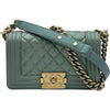 シャネル CHANEL ボーイシャネル20 A67085 22番台 グレー ゴールド金具 エナメル レディース ショルダーバッグ