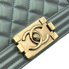 シャネル CHANEL ボーイシャネル20 A67085 22番台 グレー ゴールド金具 エナメル レディース ショルダーバッグ