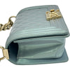 シャネル CHANEL ボーイシャネル20 A67085 22番台 グレー ゴールド金具 エナメル レディース ショルダーバッグ