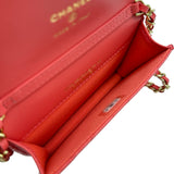 シャネル CHANEL マトラッセチェーンポーチ CD0204 ピンク ゴールド金具 カーフスキン レディース ショルダーバッグ