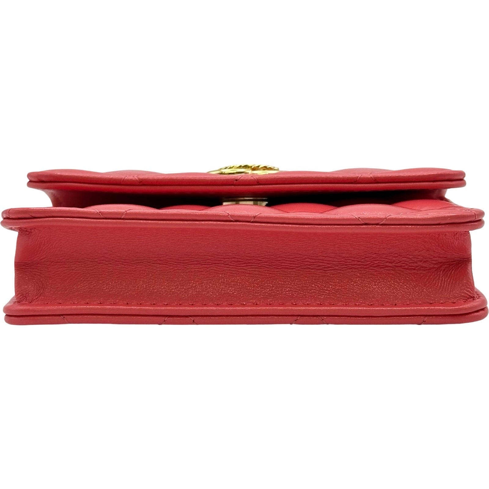 シャネル CHANEL マトラッセチェーンポーチ CD0204 ピンク ゴールド