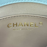 シャネル CHANEL ミニマトラッセチェーンショルダー AS4864 ホワイト ゴールド金具 キャビアスキン レディース ショルダーバッグ