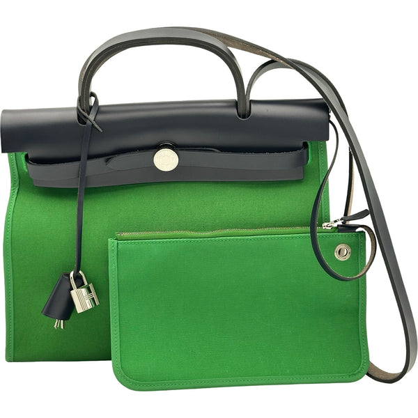 エルメス HERMES エールバッグジップPM C刻印 カクタス シルバー金具