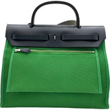 エルメス HERMES エールバッグジップPM C刻印 カクタス シルバー金具 トワル/ハンター レディース ショルダーバッグ