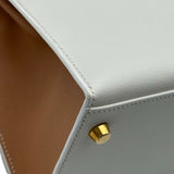 エルメス HERMES ケリー28 外縫い □B刻印 ホワイト/ナチュラル ゴールド金具 エバーグレイン/クシュベル レディース ショルダーバッグ