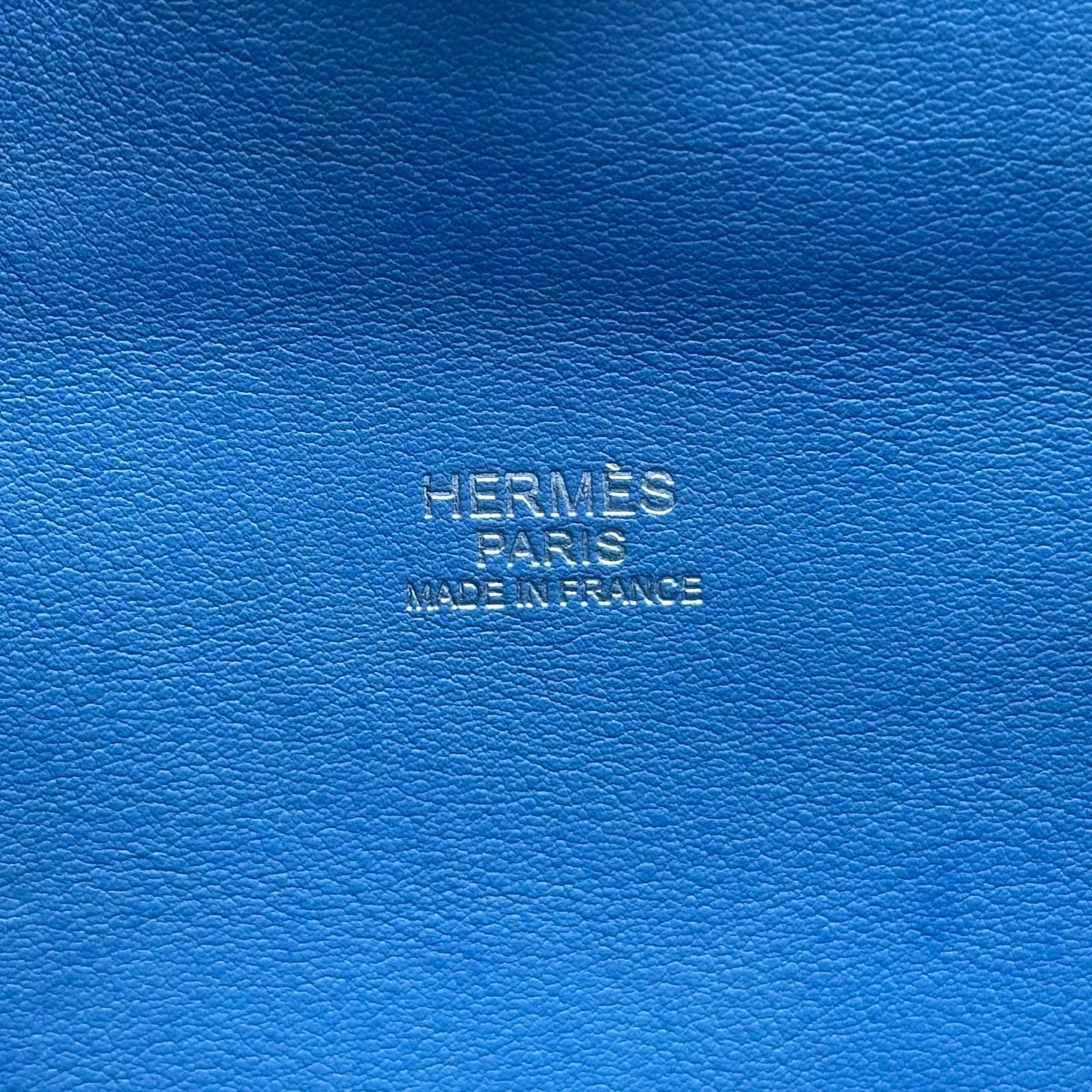 エルメス HERMES ツールボックス20 R刻印 ブルーイドラ シルバー金具