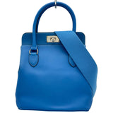 エルメス HERMES ツールボックス20 R刻印 ブルーイドラ シルバー金具 スイフト レディース ショルダーバッグ