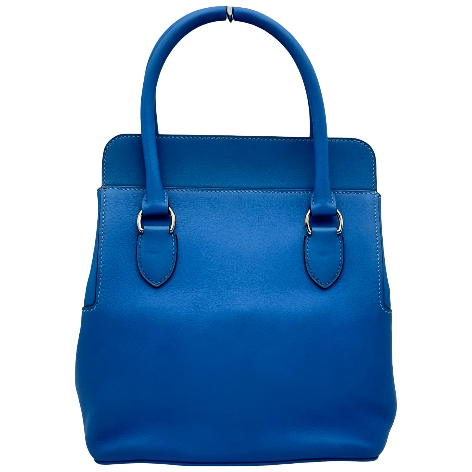 エルメス HERMES ツールボックス20 R刻印 ブルーイドラ シルバー金具
