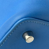 エルメス HERMES ツールボックス20 R刻印 ブルーイドラ シルバー金具 スイフト レディース ショルダーバッグ