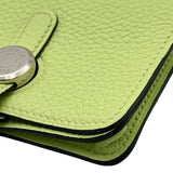 エルメス HERMES ドゴンカードケース U刻印 ヴェールアブサン シルバー金具 トリヨン ユニセックス カードケース