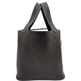 エルメス HERMES ピコタンロックPM Z刻印 エベンヌ ゴールド金具 バレニアフォーブ レディース ハンドバッグ