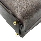 エルメス HERMES ピコタンロックPM Z刻印 エベンヌ ゴールド金具 バレニアフォーブ レディース ハンドバッグ