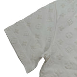 ルイ・ヴィトン LOUIS VUITTON モノグラム総柄半袖Tシャツ HIY74W ホワイト コットン メンズ 半袖Ｔシャツ