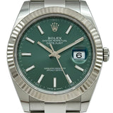 ロレックス ROLEX デイトジャスト41 126334 ミントグリーン ホワイトゴールド/ステンレススチール 自動巻き メンズ 腕時計