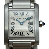 カルティエ Cartier タンク フランセーズ SM W51008Q3 ホワイト ステンレススチール クオーツ レディース 腕時計