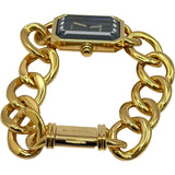 シャネル CHANEL プルミエール L H0003 ブラック ゴールド クオーツ レディース 腕時計