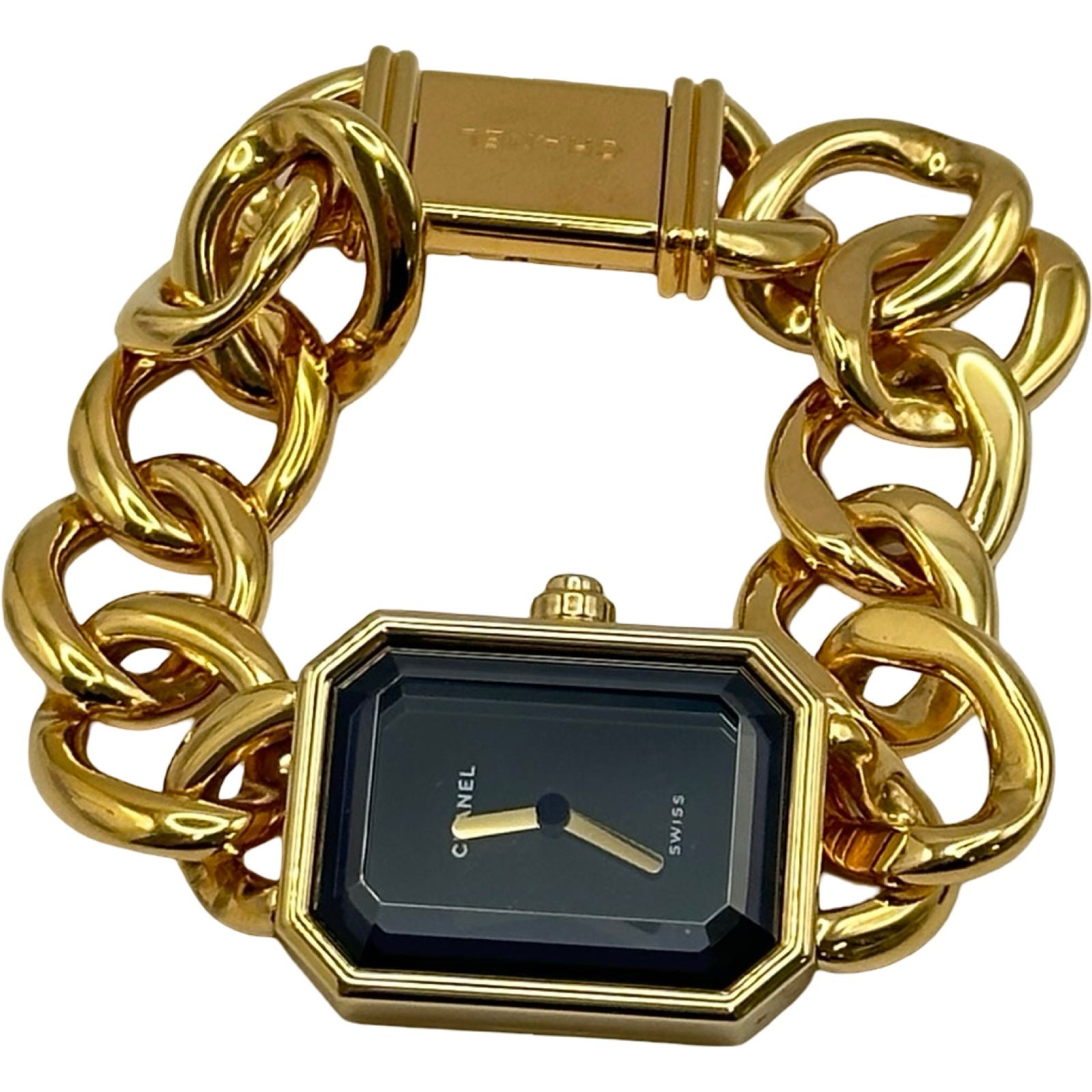 【期間限定出品】CHANEL オーバーホール済みプルミエールゴールド シャネル CHANEL プルミエール L H0003 ブラック ゴールド クオーツ