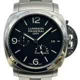 パネライ PANERAI ルミノール 1950 3デイズ GMT パワーリザーブ PAM00347 ブラック ステンレススチール 自動巻き メンズ 腕時計