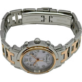 エルメス HERMES クリッパー ナクレ クロノグラフ CL1.321 ピンクシェル ステンレススチール/ゴールドプレーテッド クオーツ レディース 腕時計