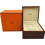 エルメス HERMES クリッパー ナクレ クロノグラフ CL1.321 ピンクシェル ステンレススチール/ゴールドプレーテッド クオーツ レディース 腕時計