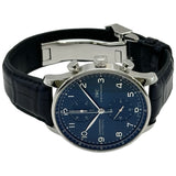 インターナショナルウォッチカンパニー IWC ポルトギーゼ クロノグラフ IW371491 ブルー ステンレススチール 自動巻き メンズ 腕時計