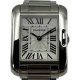 カルティエ Cartier タンク アングレーズ SM W5310022 シルバー ステンレススチール クオーツ レディース 腕時計