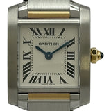 カルティエ Cartier タンク フランセーズ SM W51007Q4 アイボリー ゴールド/ステンレススチール クオーツ レディース 腕時計