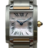 カルティエ Cartier タンクフランセーズ SM ピンクシェル W51027Q4 ピンクシェル ピンクゴールド/ステンレススチール クオーツ レディース 腕時計