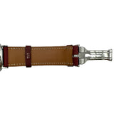 エルメス HERMES ノマード クロノグラフ NO1.910 ホワイト ステンレススチール クオーツ メンズ 腕時計