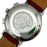 エルメス HERMES ノマード クロノグラフ NO1.910 ホワイト ステンレススチール クオーツ メンズ 腕時計