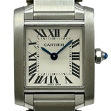 カルティエ Cartier タンク フランセーズ SM W51008Q3 アイボリー ステンレススチール クオーツ レディース 腕時計
