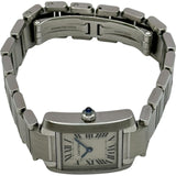 カルティエ Cartier タンク フランセーズ SM W51008Q3 アイボリー ステンレススチール クオーツ レディース 腕時計