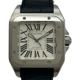 カルティエ Cartier サントス 100 MM W20126X8 ホワイト ステンレススチール 自動巻き メンズ 腕時計