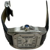 カルティエ Cartier サントス 100 MM W20126X8 ホワイト ステンレススチール 自動巻き メンズ 腕時計