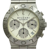 ブルガリ BVLGARI ディアゴノ スポーツ クロノグラフ CH35S アイボリー ステンレススチール 自動巻き メンズ 腕時計