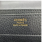 エルメス HERMES ケリーデペッシュ38 □C刻印 ブラック ゴールド金具 アルデンヌ メンズ ハンドバッグ
