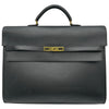 エルメス HERMES ケリーデペッシュ38 □C刻印 ブラック ゴールド金具 アルデンヌ メンズ ハンドバッグ