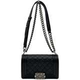 シャネル CHANEL ボーイシャネル20 A87085 ブラック ラムスキン レディース ショルダーバッグ