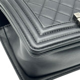 シャネル CHANEL ボーイシャネル20 A87085 ブラック ラムスキン レディース ショルダーバッグ